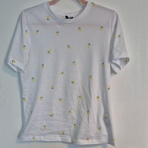 Vero Moda White Tee with Subtle Print